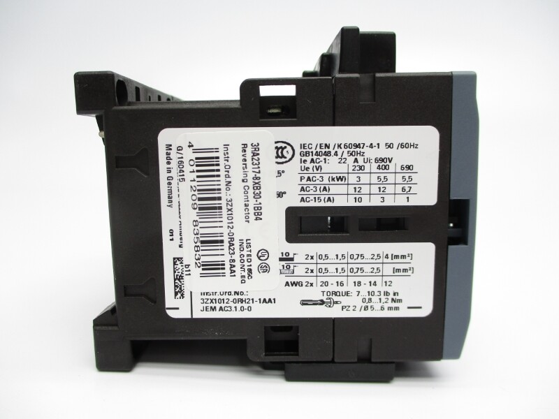 SIEMENS 3RA2317-8XB30-1BB4 24VDC 22A NSMP