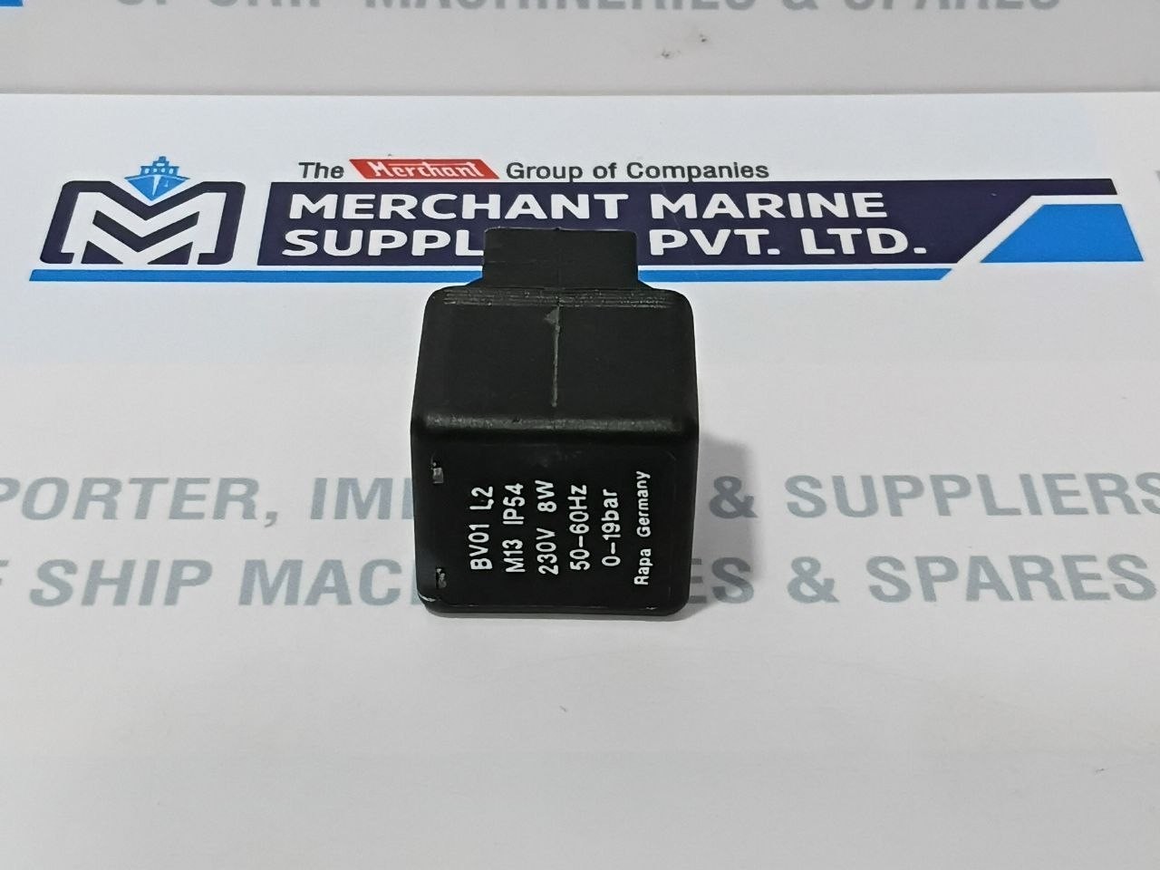 Rapa BV01 L2 Coil For Solenoid Valve 230V 8W 50-60Hz IP54 0–19bar