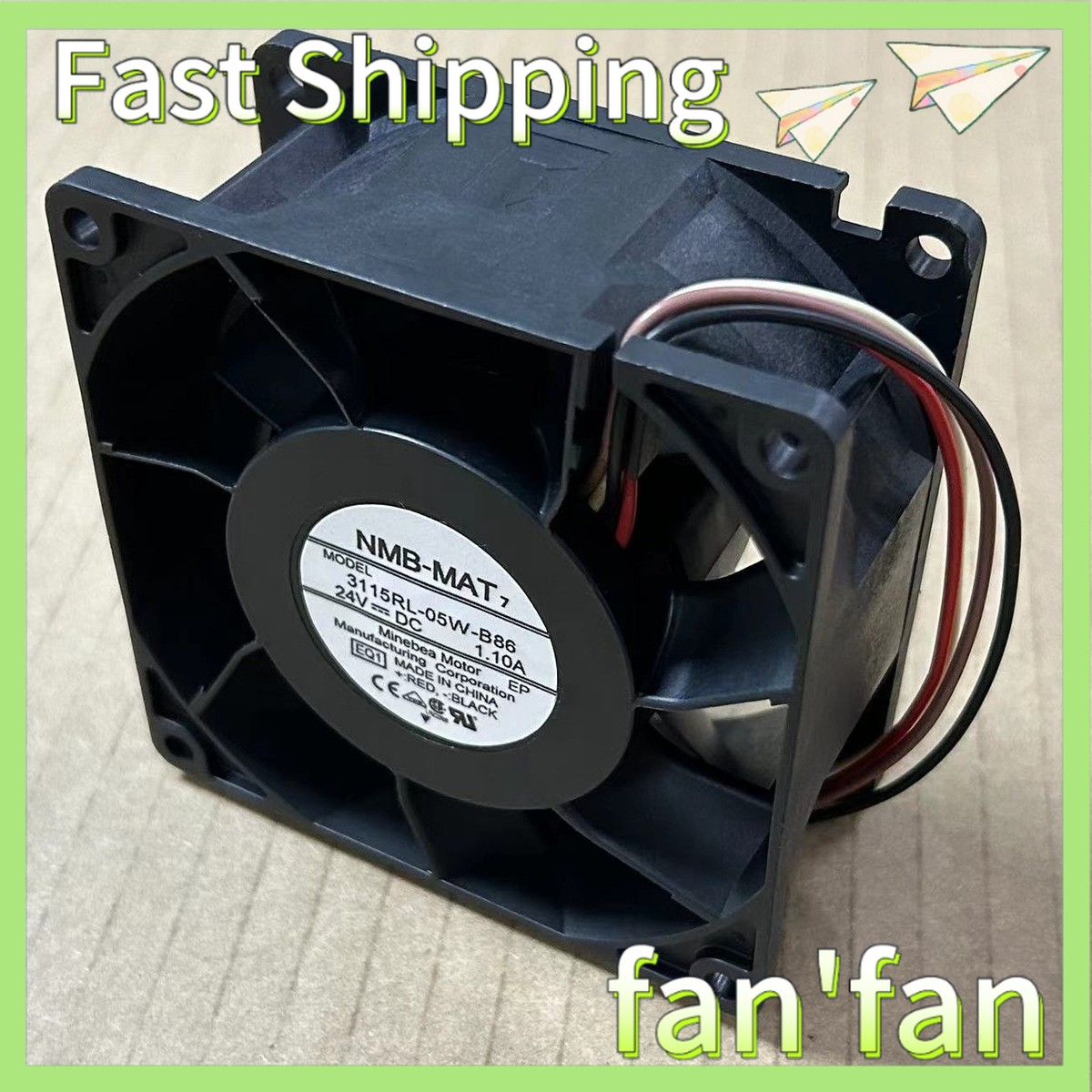1PCS NMB-MAT 3115RL-05W-B86 24V 1.10A 8CM 4-wire inverter cooling fan#
