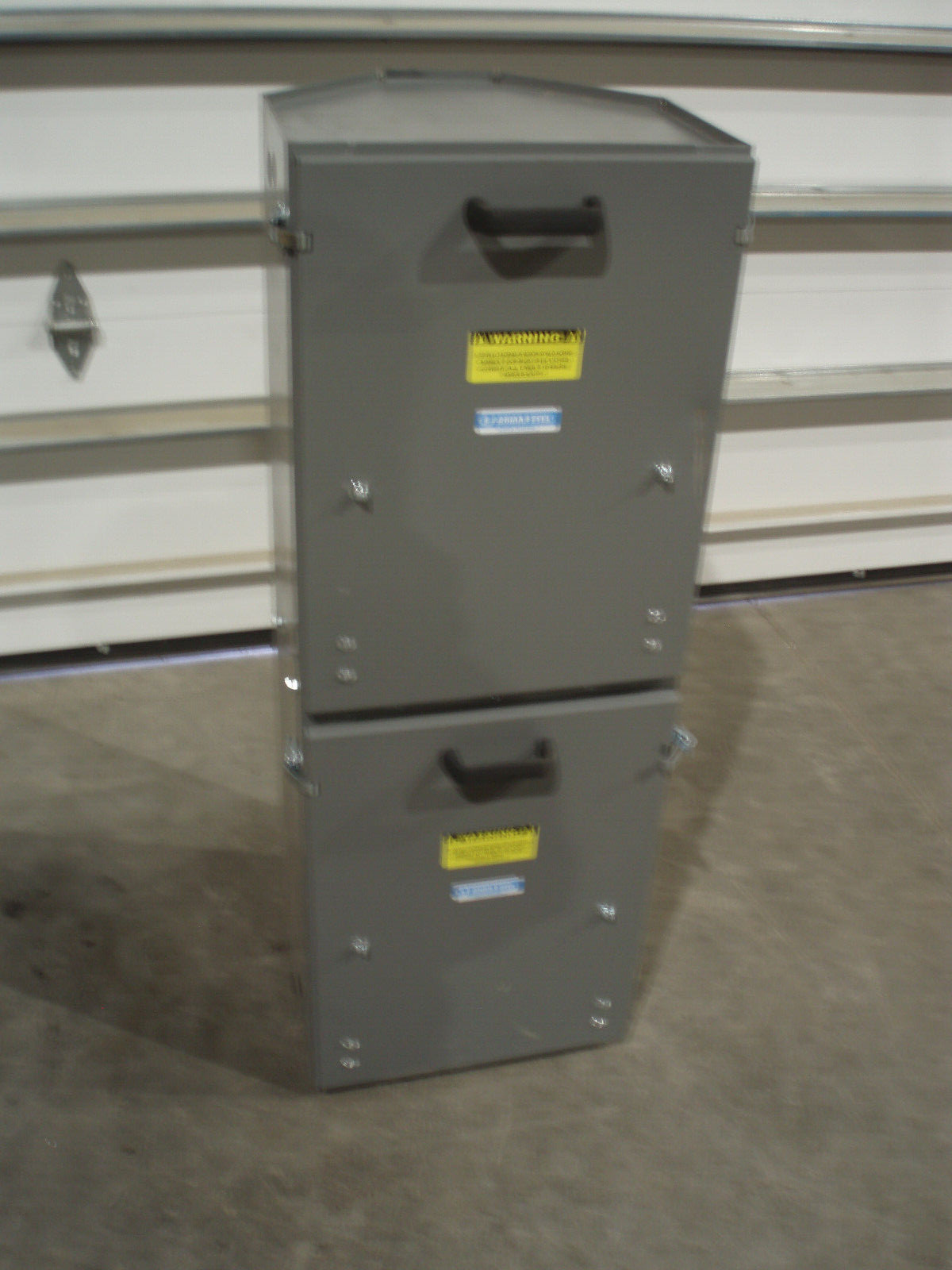 ADRIAN STEEL DUAL TANK STORAGE CABINET
