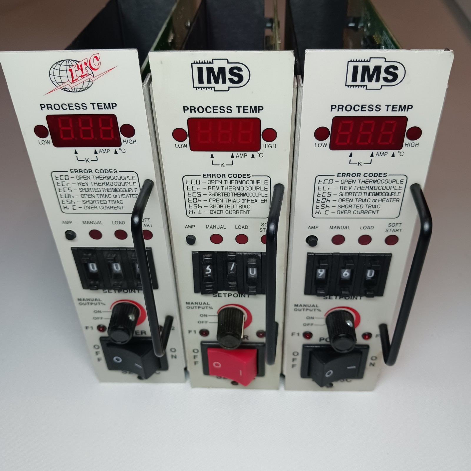 ITC S20-D3C Process Temperature Controller Lot of 3 For Parts Repair As-Is