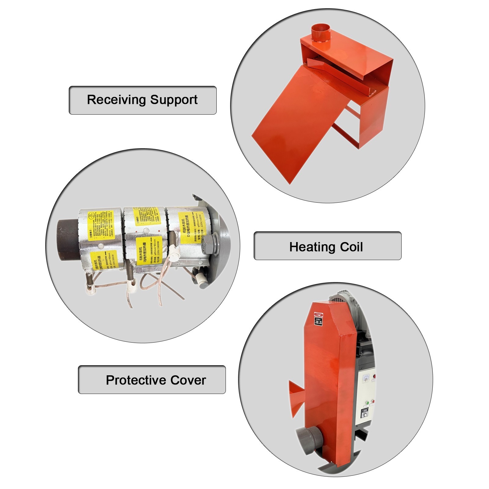 Wood Charcoal Molding Machine (220V 3PH, 27.4kW, 220kg/h, 4400-5000kcal/kg)