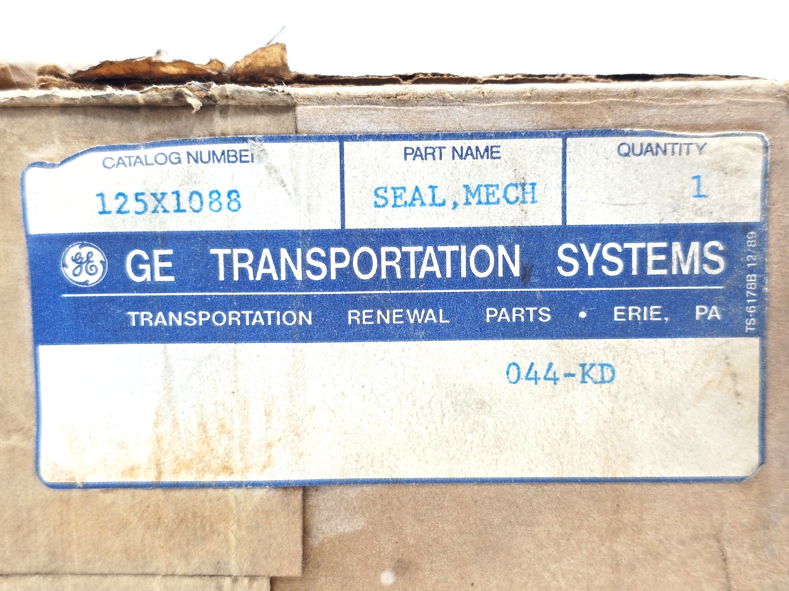 125X1088 GE MECHANICAL SEAL