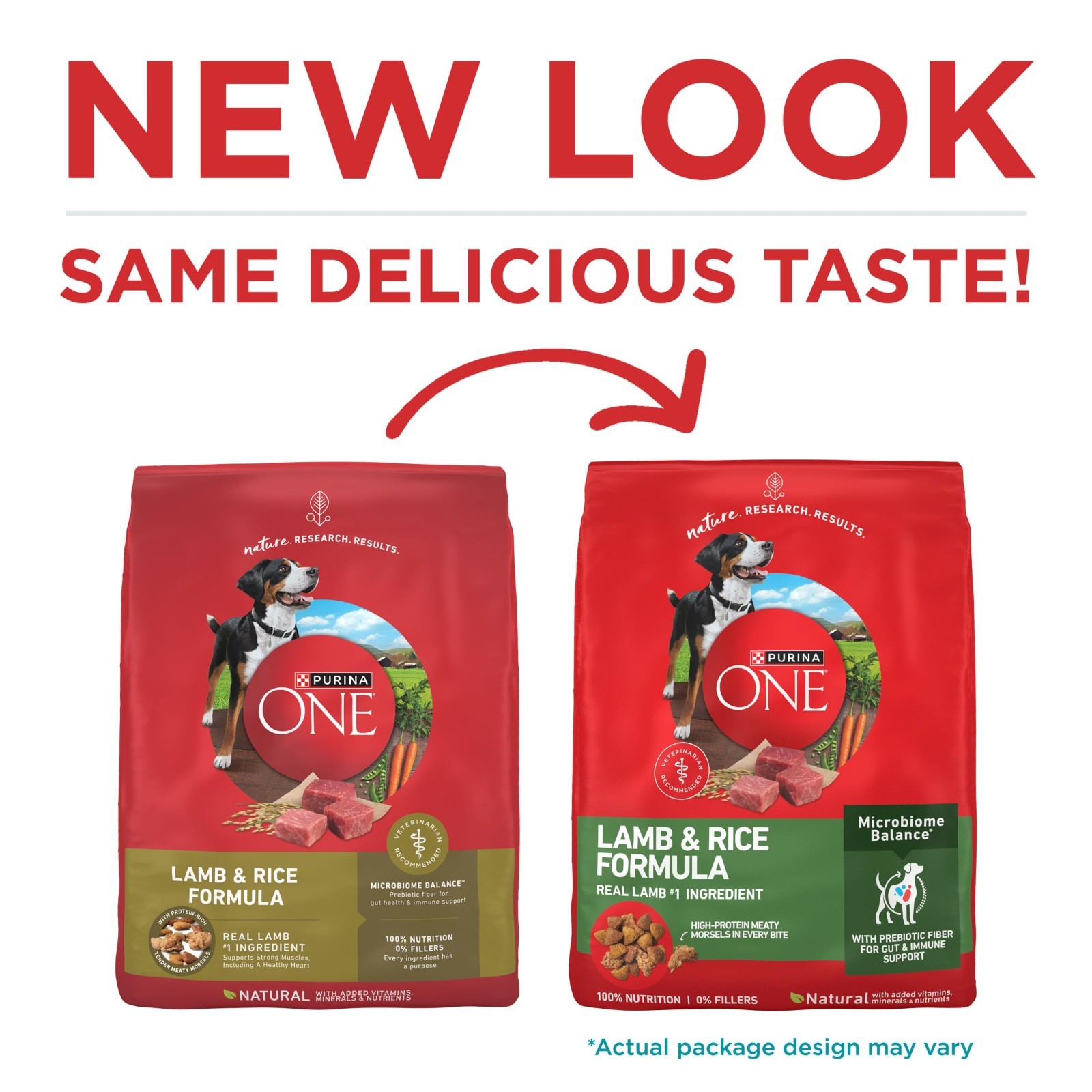 Purina ONE Dry Dog Food Lamb and Rice Formula – 31.1 lb. Bag