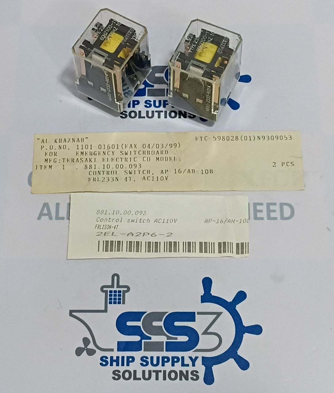 Fujitsu FRL230 Relay Type 233N-4T Coil Voltage 100-110V 60Hz 100V 50Hz 14-Pin