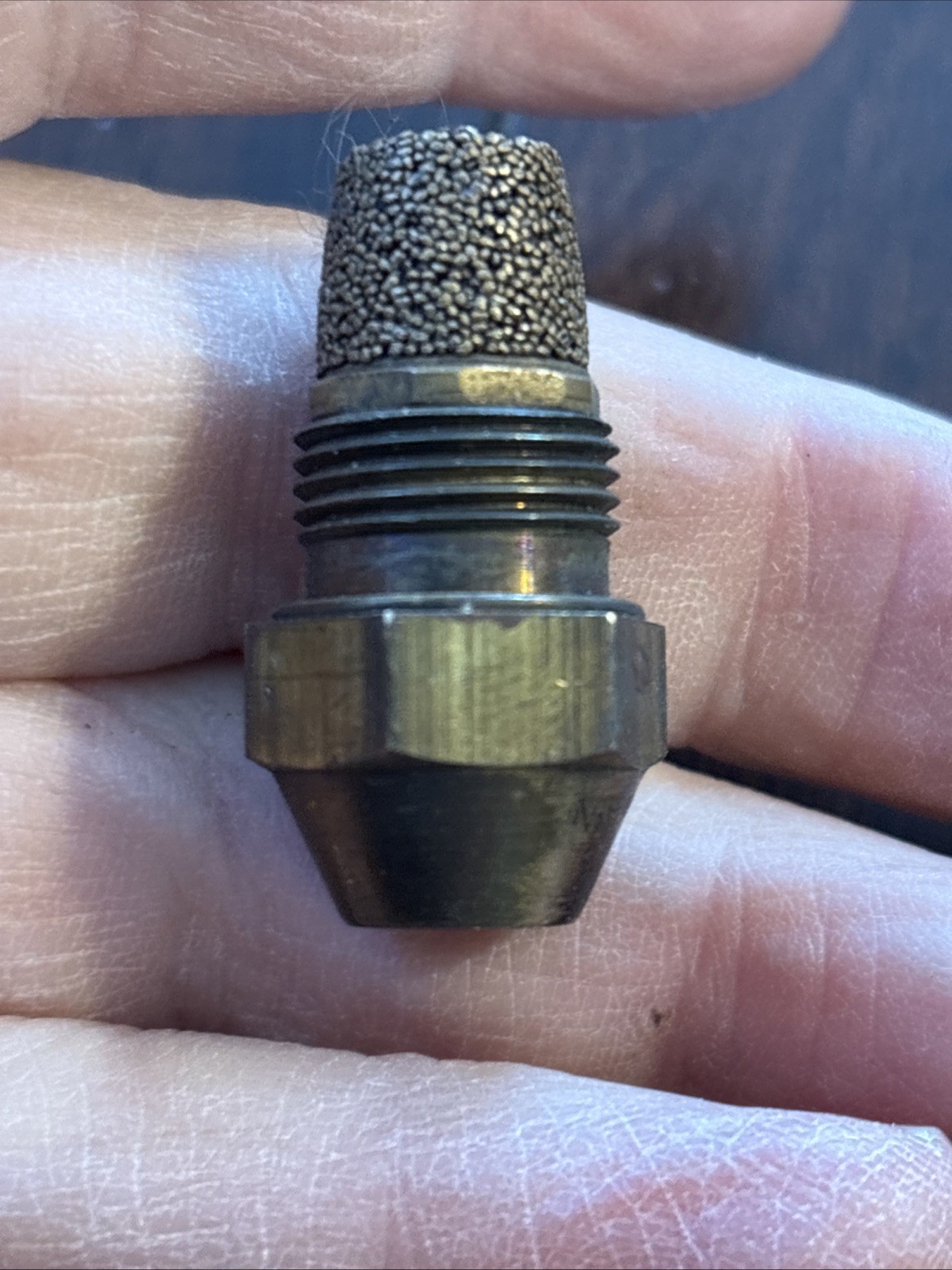 Delavan BRASS FITTING WITH FILTER 1.50 80 Degree B. B86