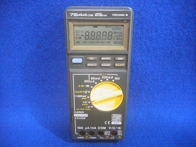 YOKOGAWA 7544-02 DIGITAL MULTIMETER w/test leads (non-genuine) Used Tested japan