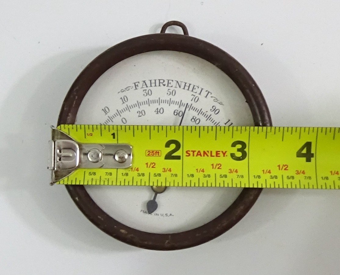 Vintage Fahrenheit Temperature Gauge Made In USA #734
