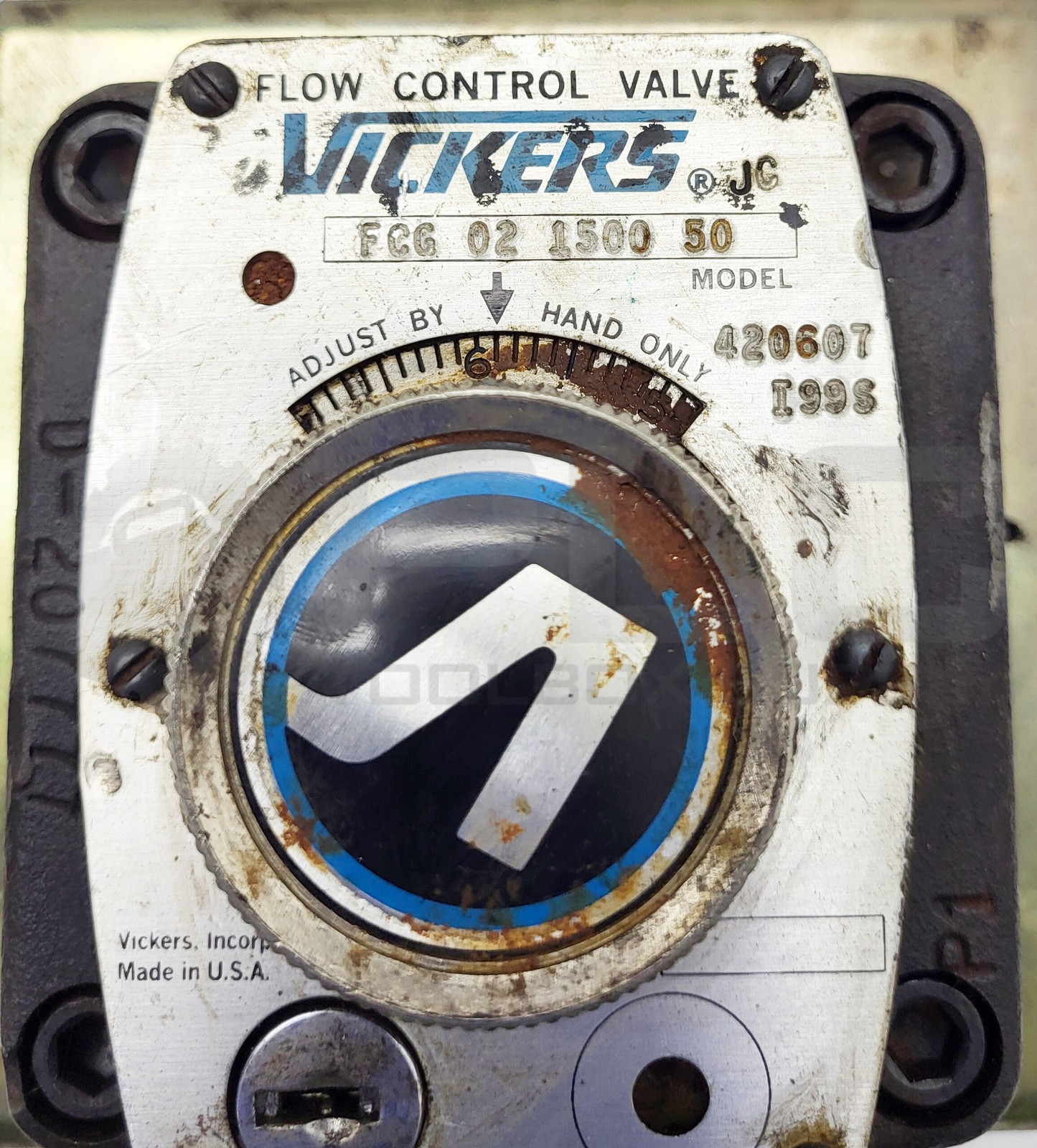 VICKERS FCG 02 1500 50 FLOW CONTROL VALVE 420607
