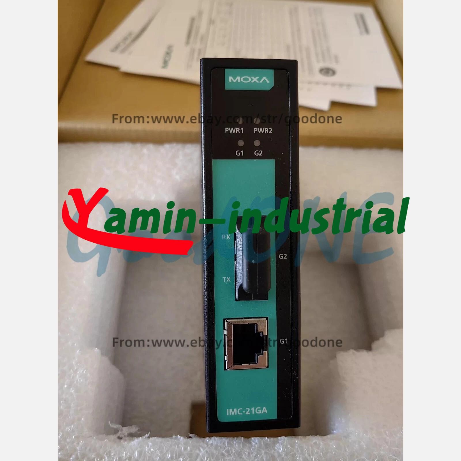 1PC NEW MOXA IMC-21GA-SX-SC Gigabit Multimode Transceiver SC Interface