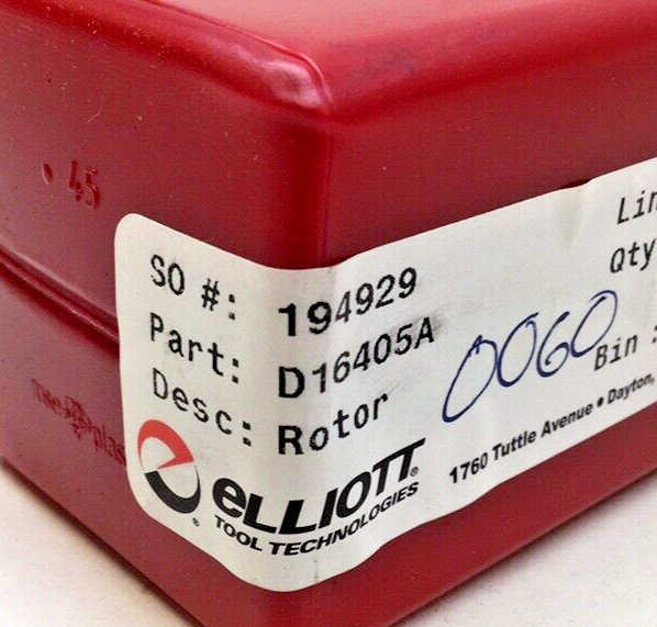 Elliott Tool D16405A Rotor For 1300 Series Turbine Style Cleaner