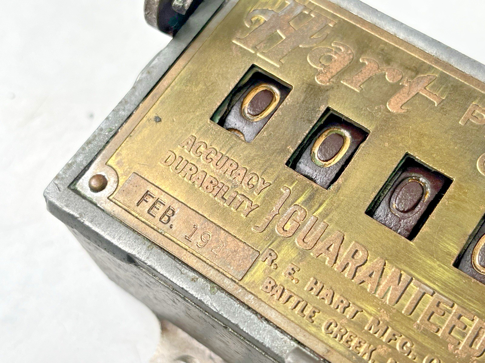 R.E. Hart MFG. CO. 1940s Mechanical Production Counter Model 5A Vintage USA