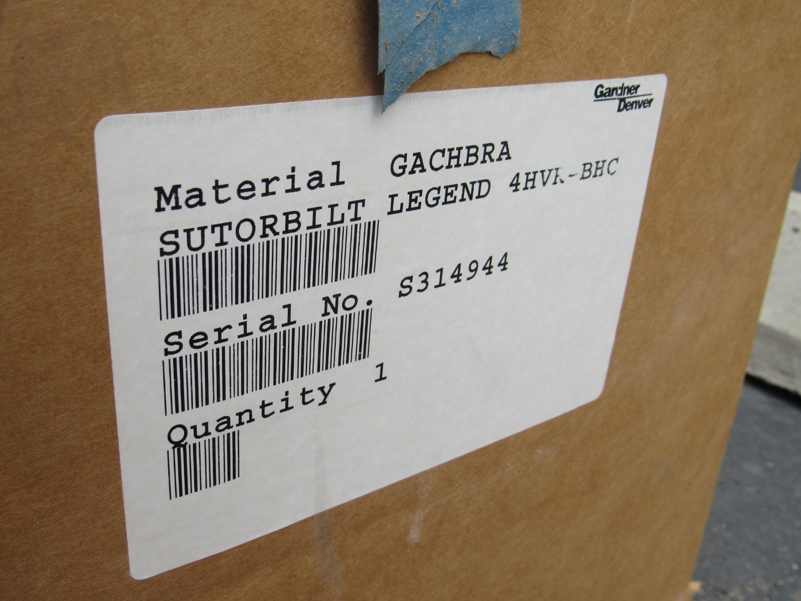 Gardner Denver 4HR GACHBRA positive displacement rotary blower SutorBilt 4H