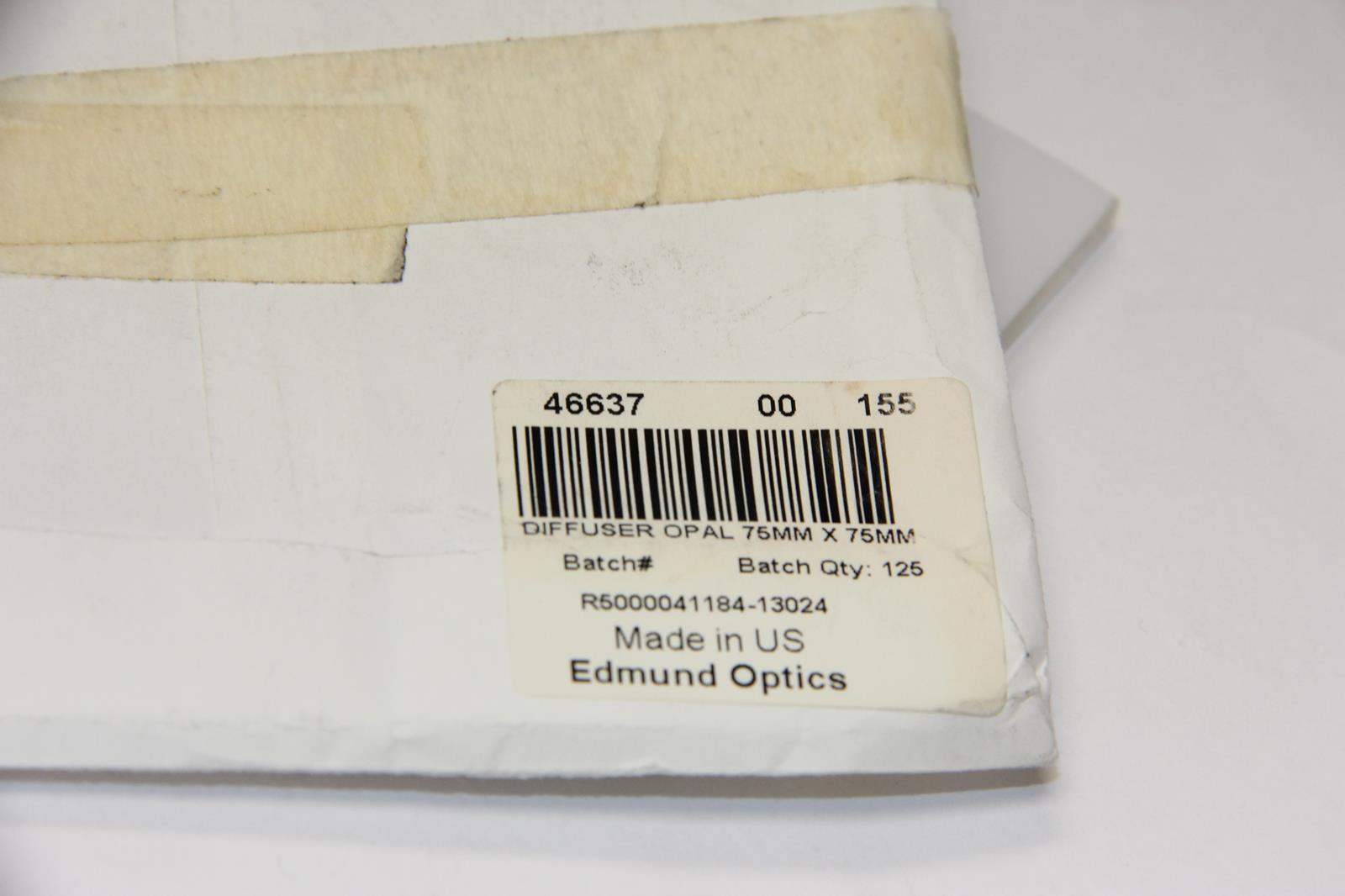 EDMUND OPTICS 46637 75mm X 75mm Opal Diffuser