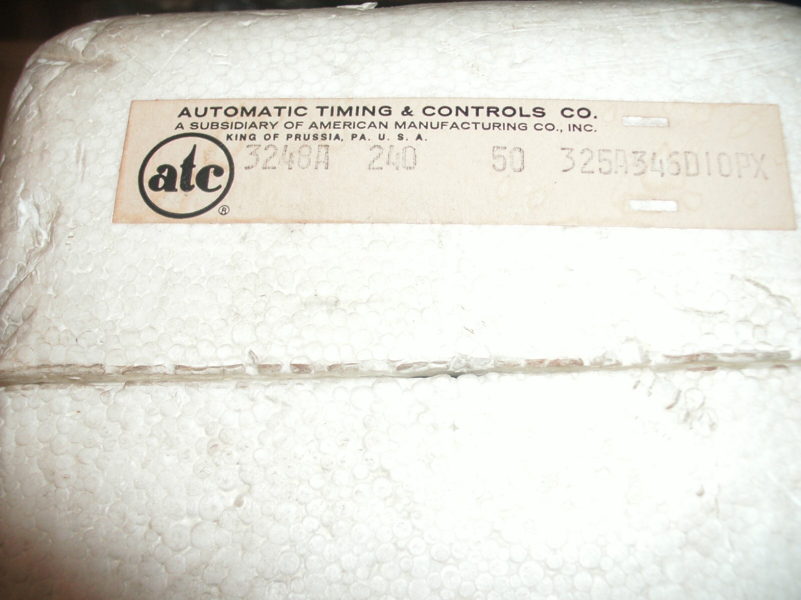 ATC 325A 346 D10 PX 3248A 240V 325A346D10PX TIMER