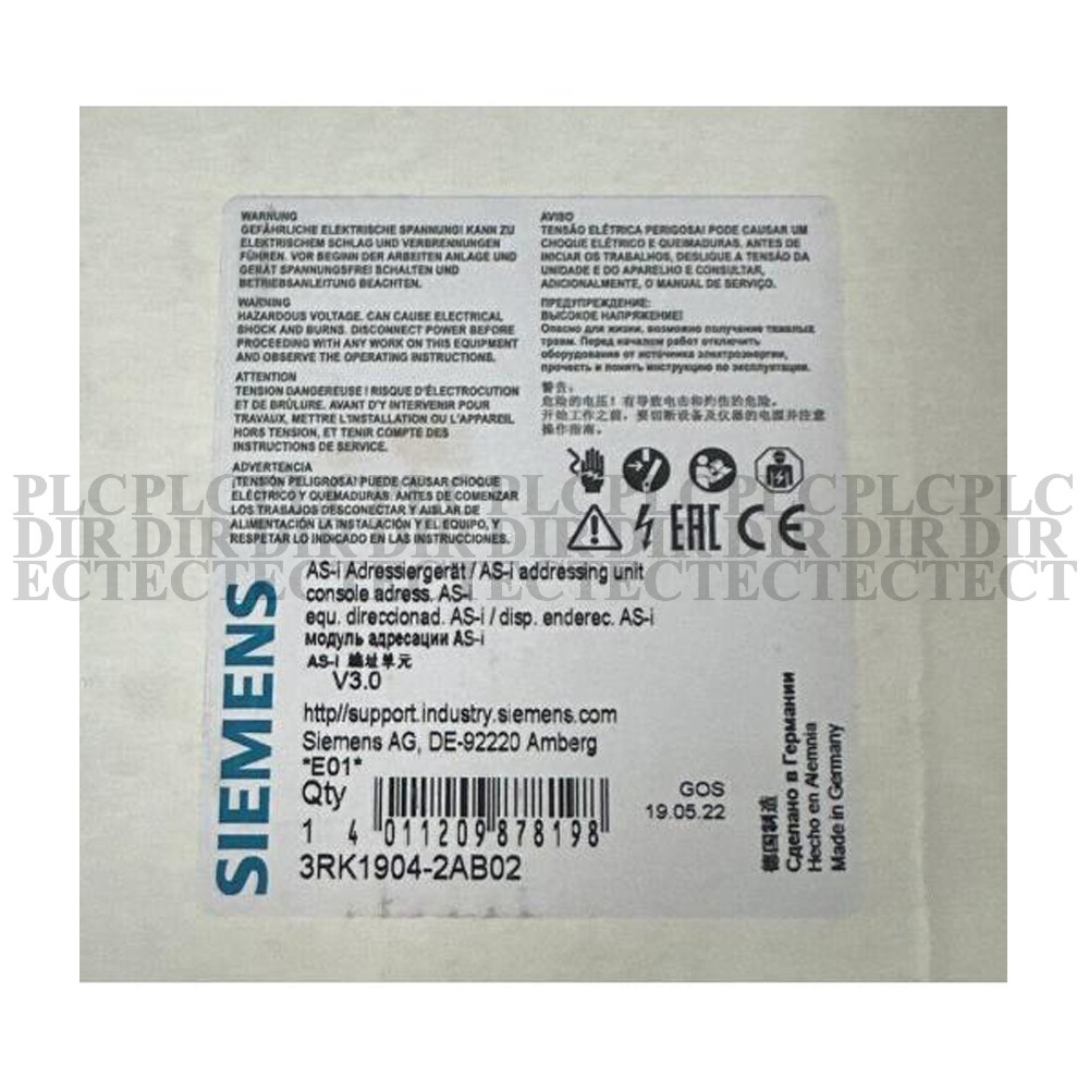 New SIEMENS 3RK1904-2AB02 Addressing Unit