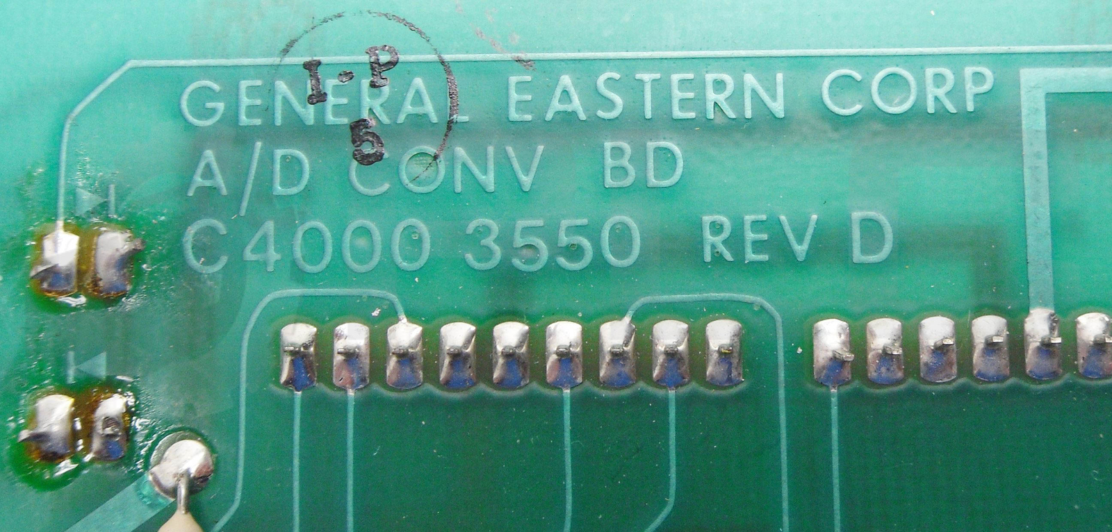 GENERAL EASTERN C4000 3550 A/D CONV BOARD REV D