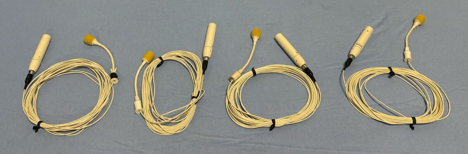 *LOT OF 4* Shure MICROFLEX Overhead Condenser Microphone w/ 3-Pin Adapter