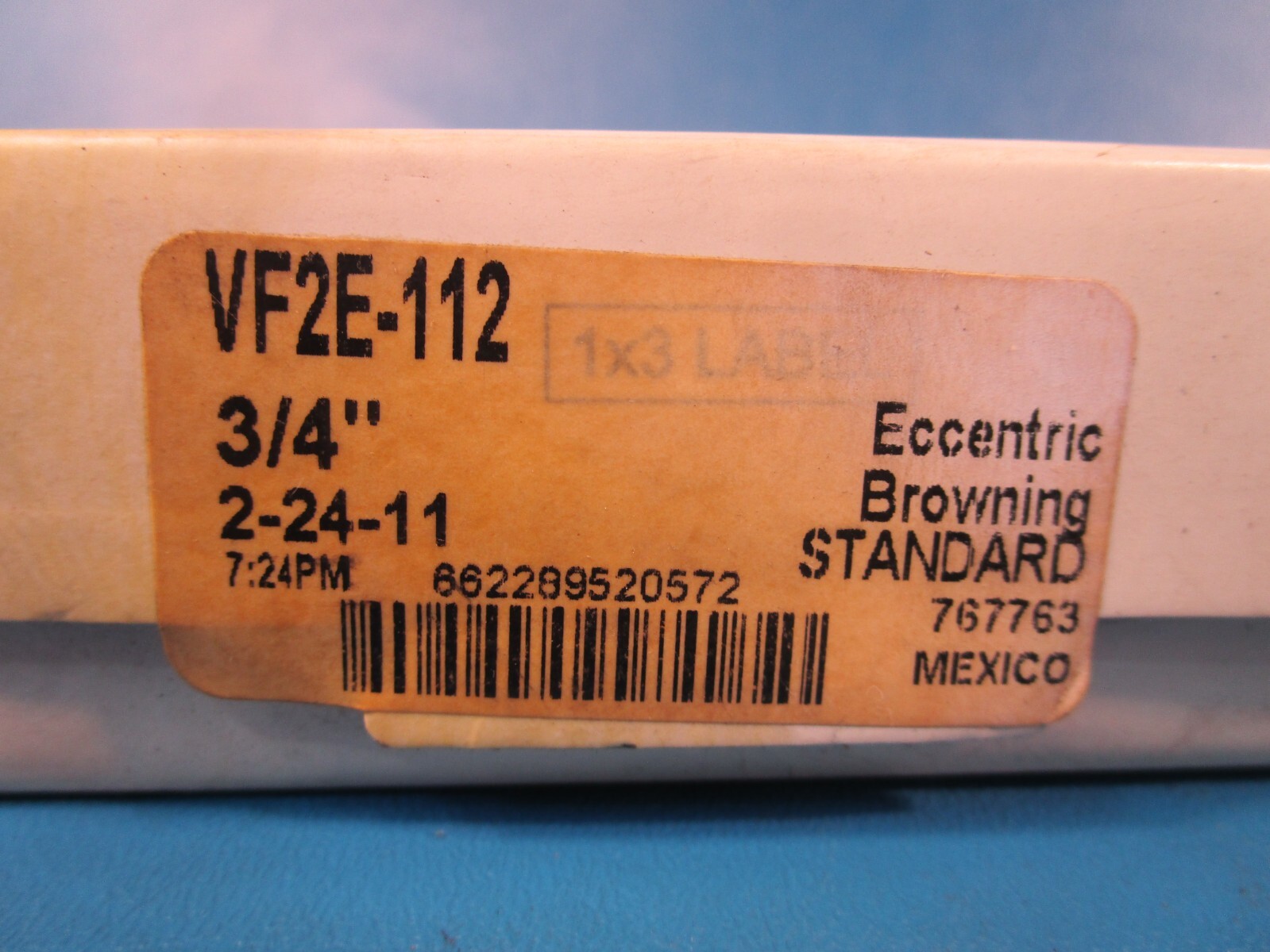BROWNING VF2E-112, 2-Bolt Flange-Mount Ball Bearing Unit, 3/4 in Bore, Eccentric