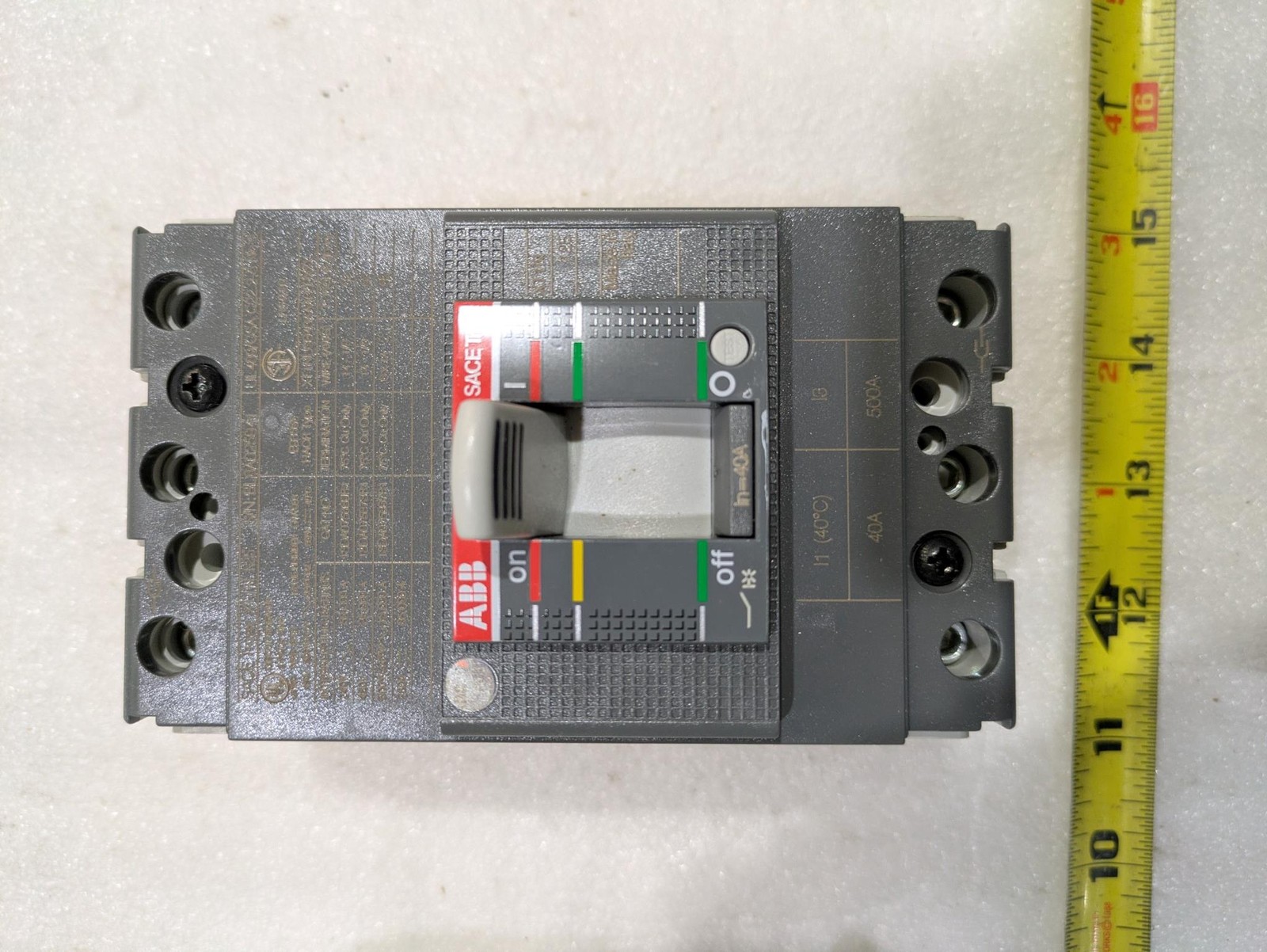 ABB SACE TMAX XT1N 125 PP SFR RA5330833 690V AC 500V DC 800V XT1NU3040AAA000XXX