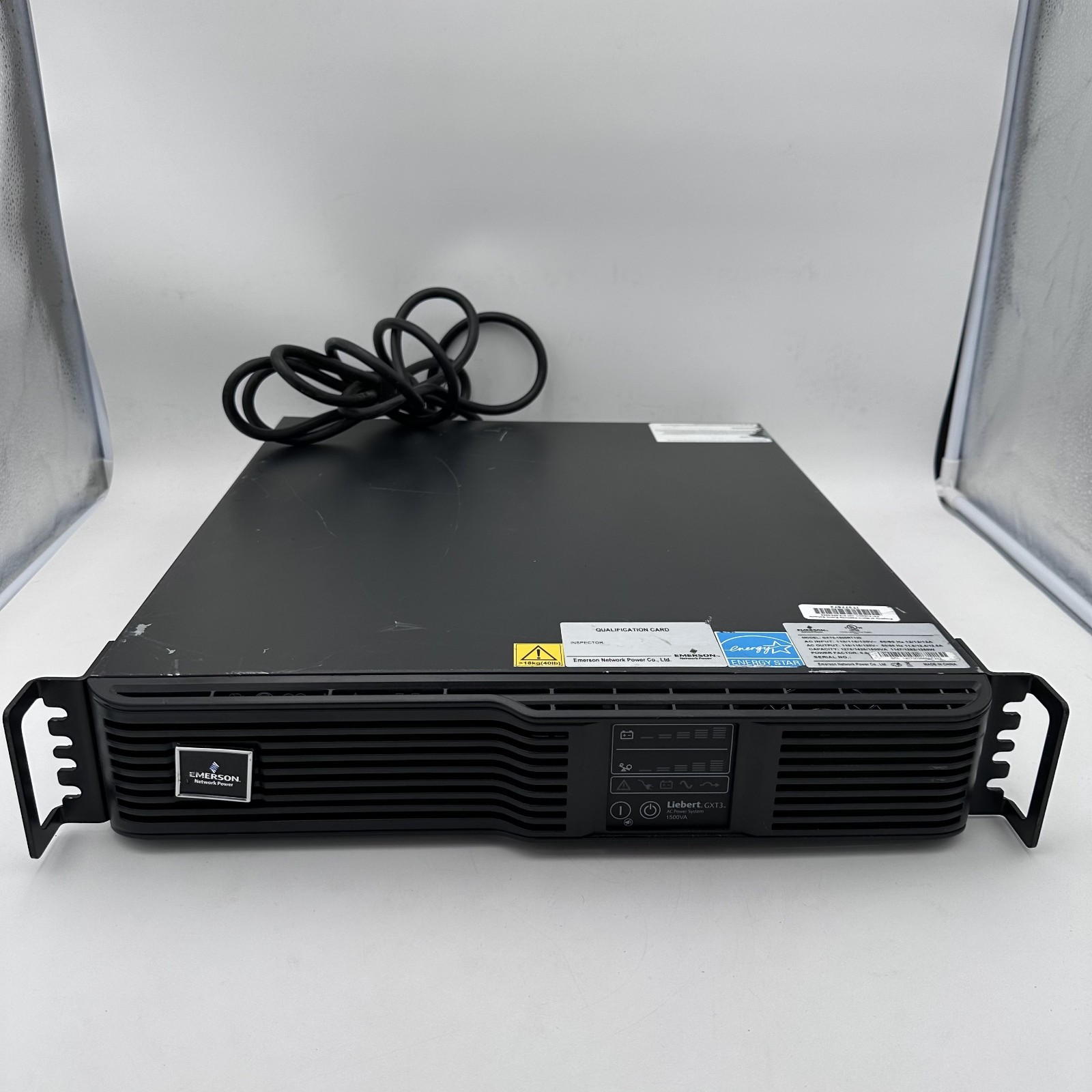Liebert (Emerson) GXT3-1500RT120 UPS System w/ Rack Mount Ears – Needs Batteries