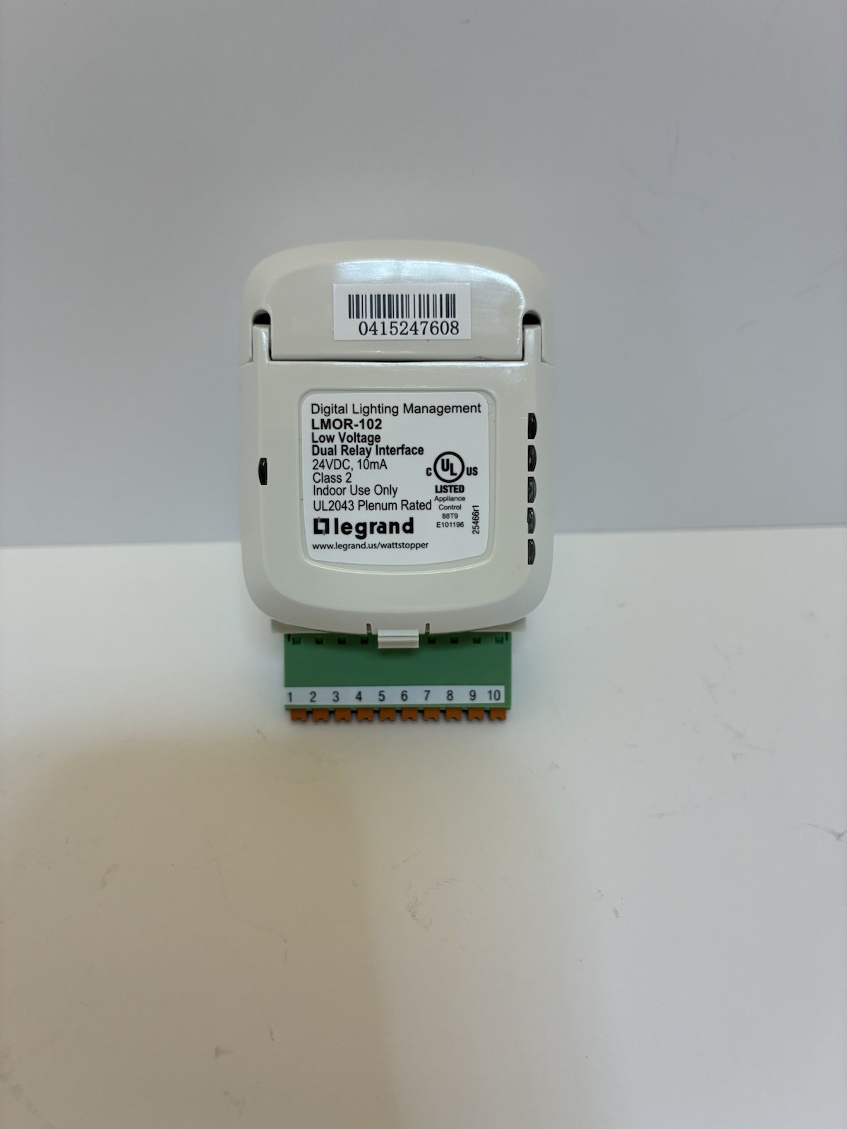 WATTSTOPPER LEGRAND LMOR-102 Low Voltage Dual Relay Interface WH