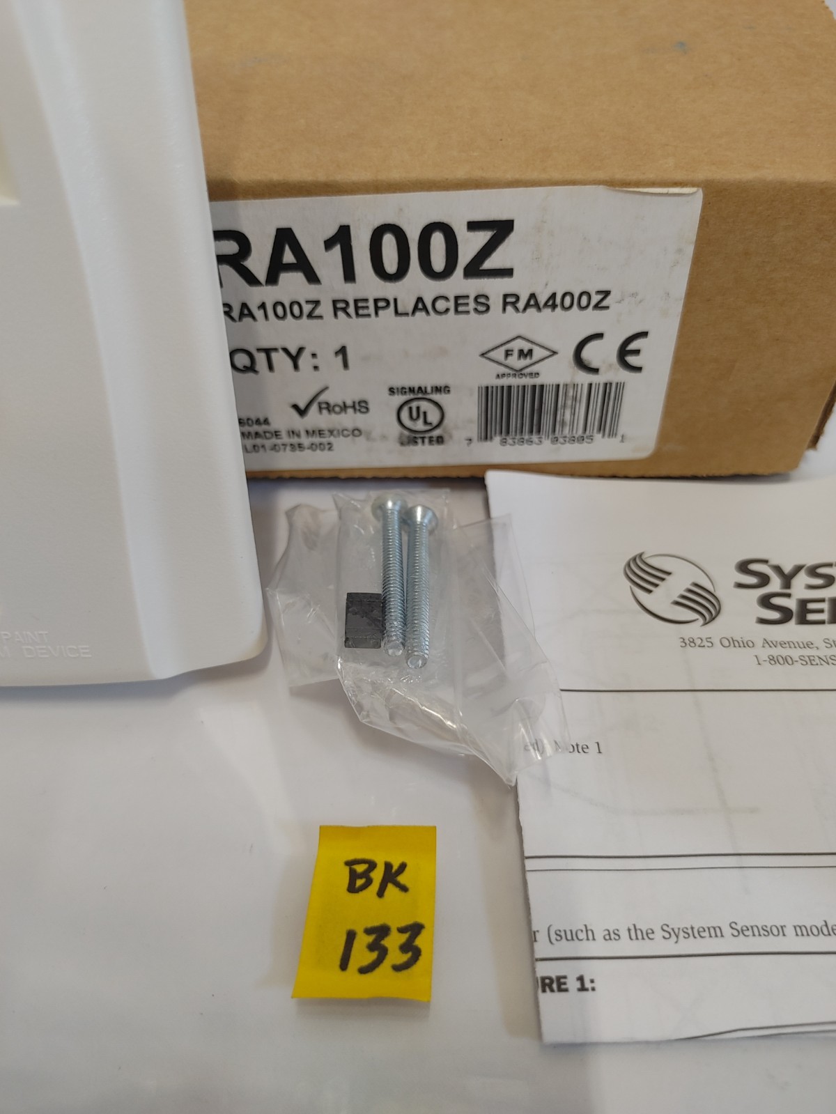 System Sensor RA100Z Remote LED Smoke Automatic Fire Detector