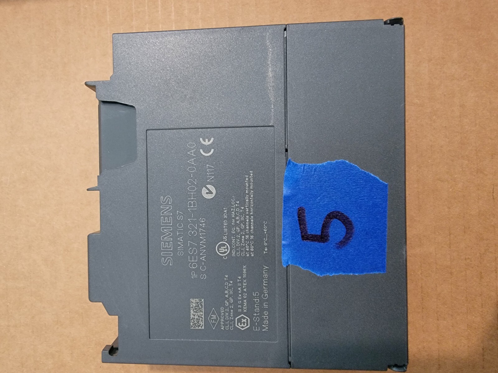SIEMENS 6ES7 321-1BH02-0AA0 SIMATIC S7 INPUT MODULE – Used – Item 5