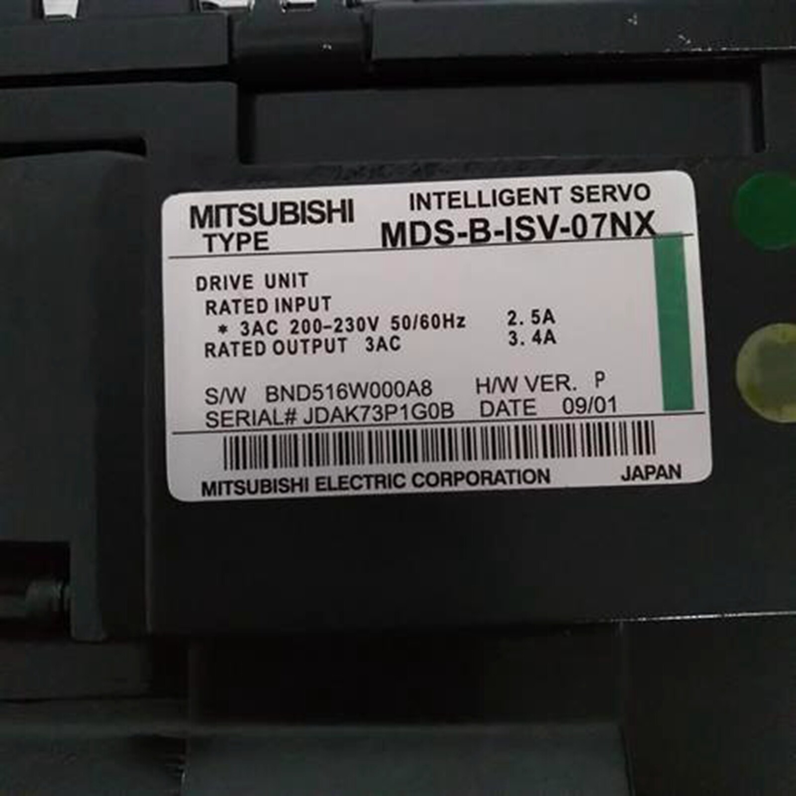 NEW MITSUBISHI MDS-B-ISV-07NX Servo Drive MDSBISV07NX
