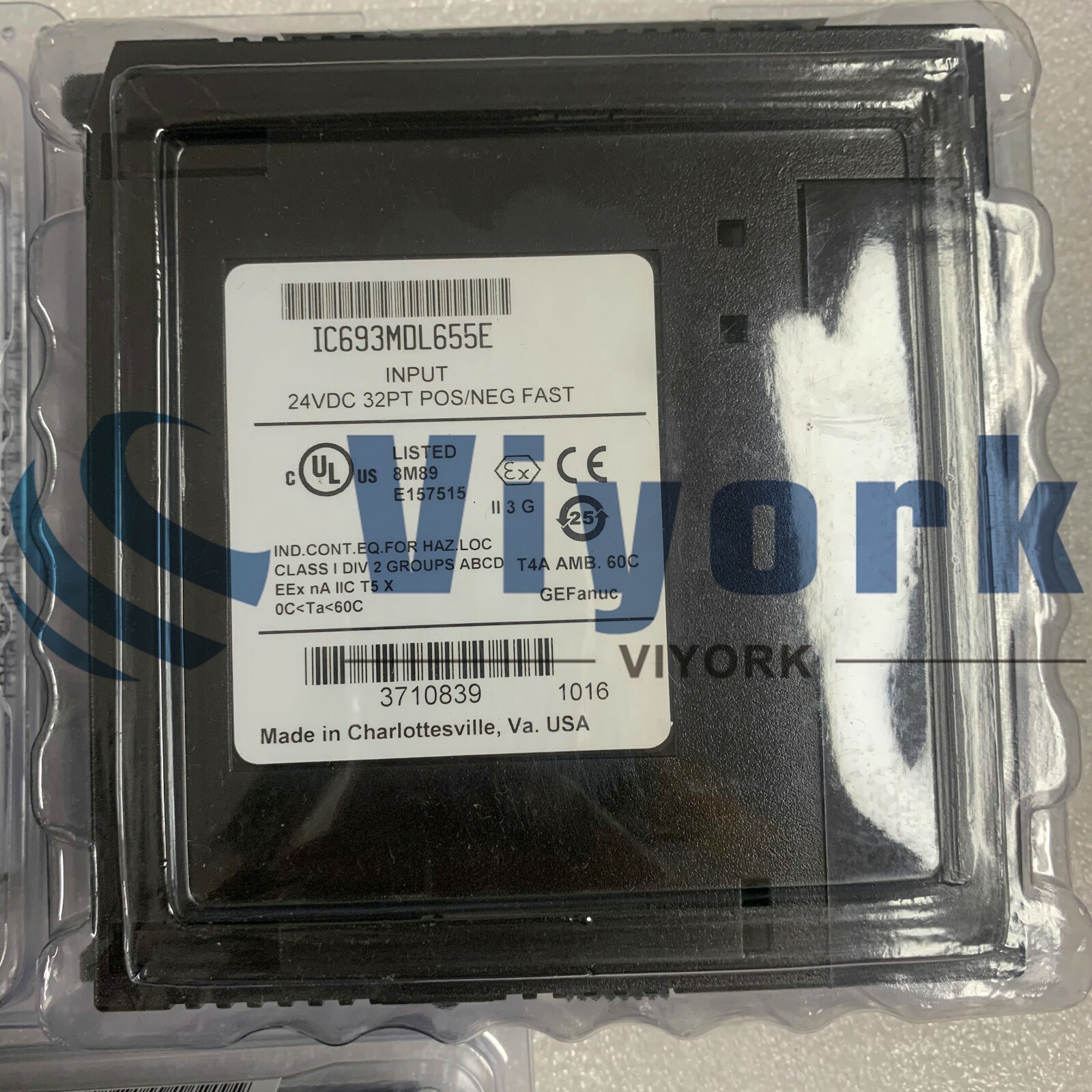 GE IC693MDL655 INPUT MODULE 32POINT LOGIC SERIES 90-30 POSITIVE/NEGATIVE 7A NEW