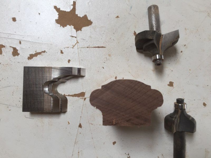 custom handrail router bits
