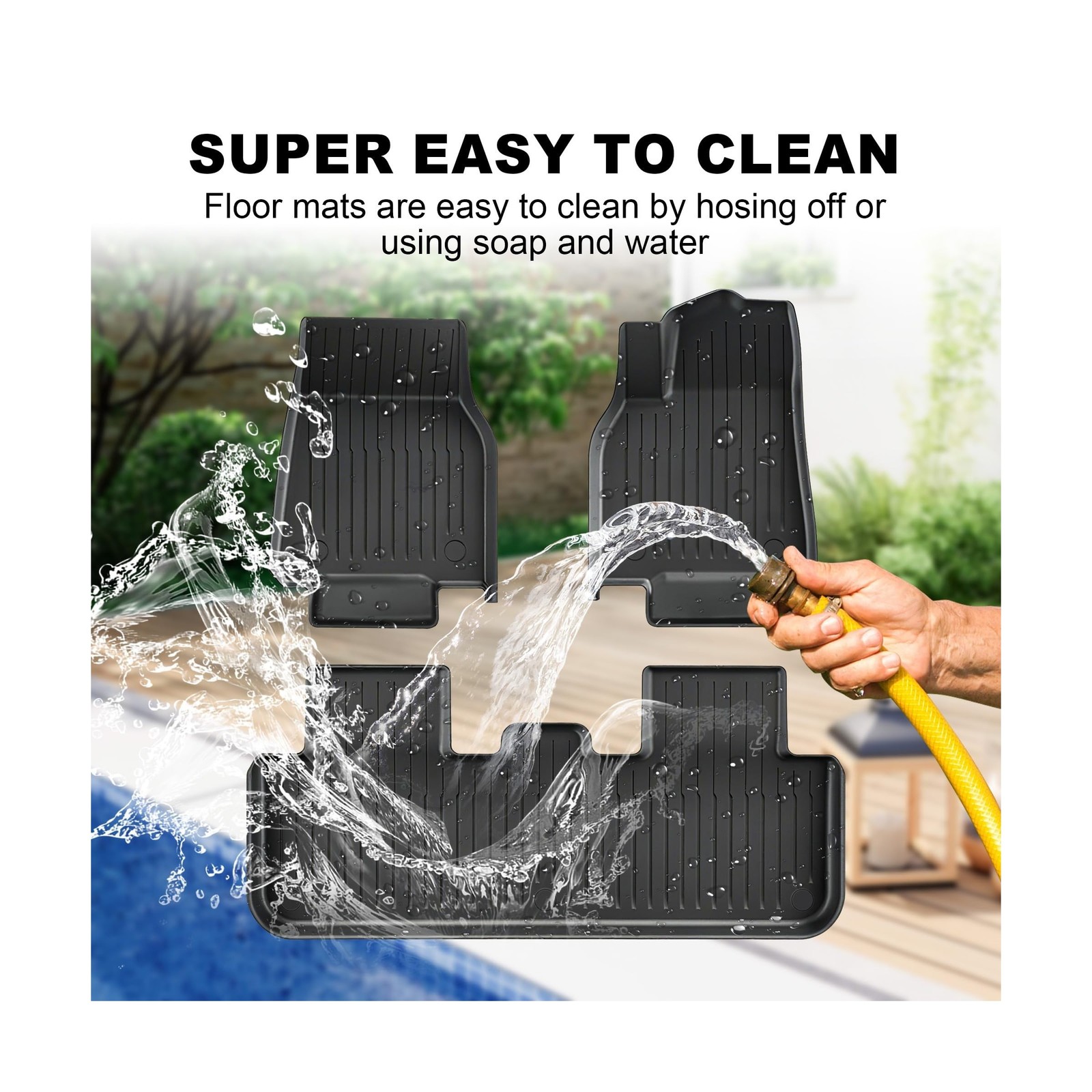 Thick Car Floor Mat for 2025-2026 Tesla Model Y Juniper,Fully Protective TPE …