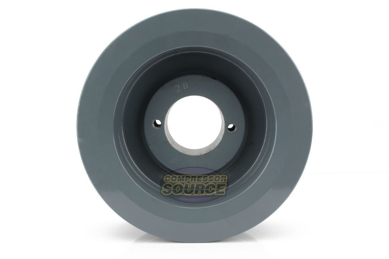 Cast Iron 6″ Pulley Dual Groove B Section V Belt 5L with 7/8″ Sheave Bushing