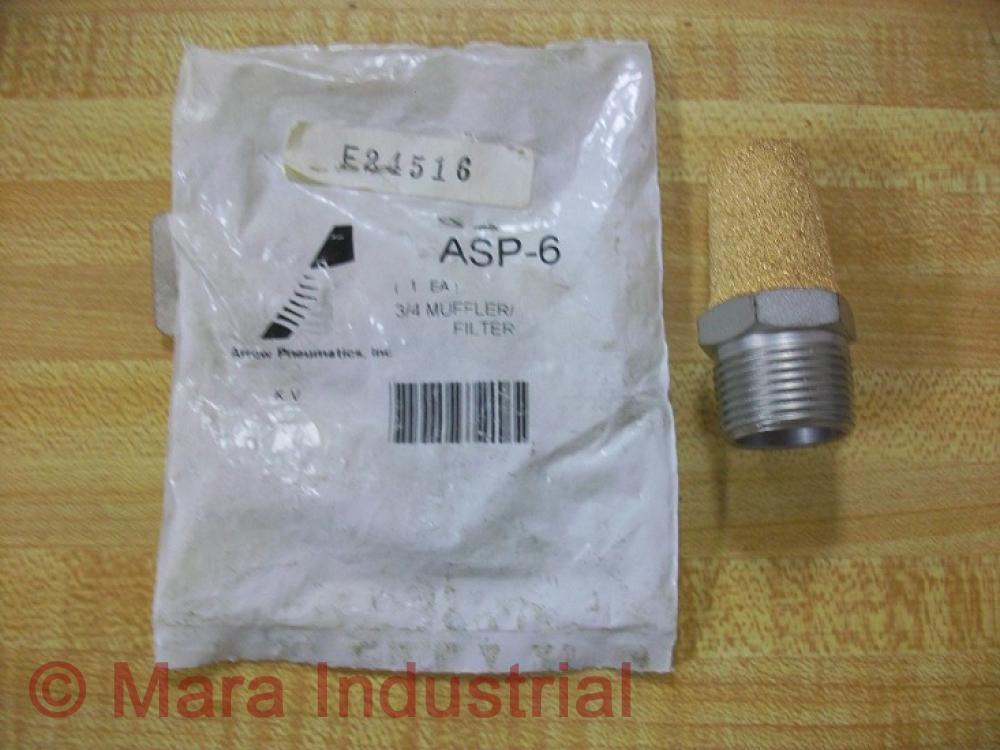Arrow ASP-6 Muffler Filter ASP6 3/4″ (Pack of 4)
