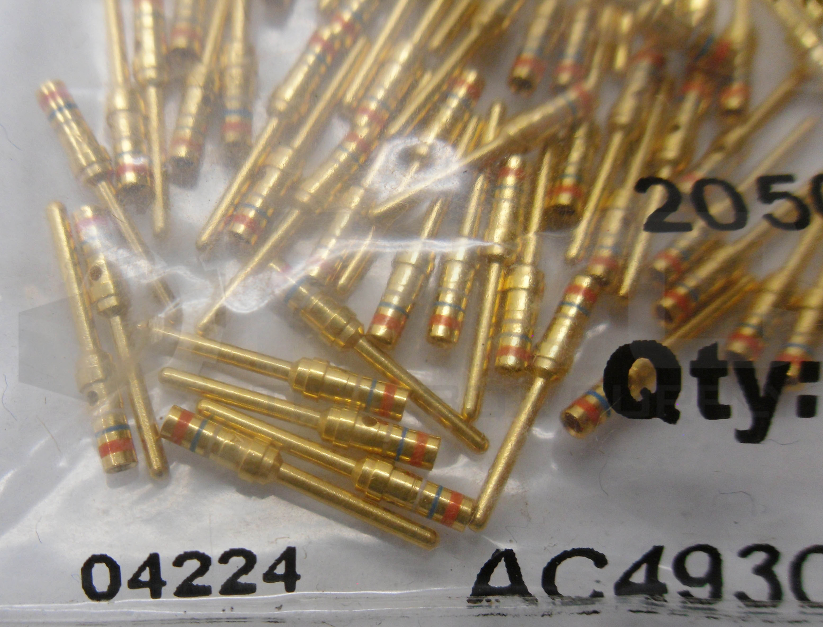 NEW SEALED WALDOM 205089-1-C SZ 20 CRIMP PIN TERM AWH 20 PACK OF 100