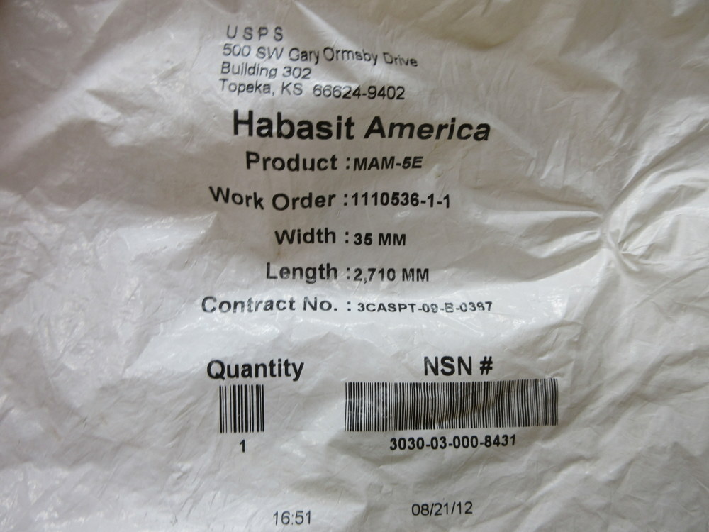Habasit MAM-5E-35-2710 Belt MAM-5E