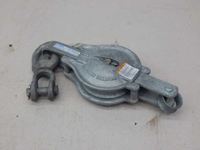 McKissick GGG-B-490, BLK LJ-301-B, 3940000518600 8″ Block Tackle Iron Galvanized