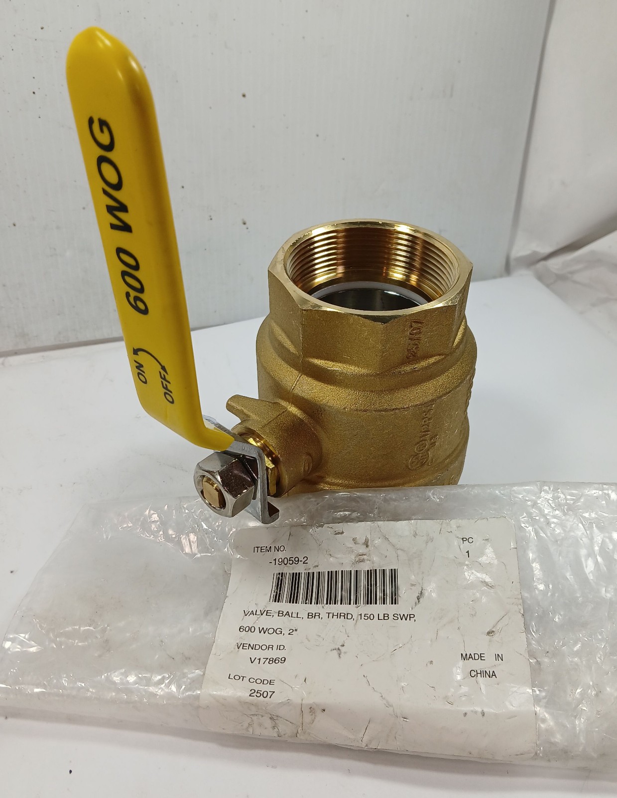 1 NEW UNBRANDED 19059-2 2” 600WOG 250PSI BRASS BALL VALVE NNB ***MAKE OFFER***