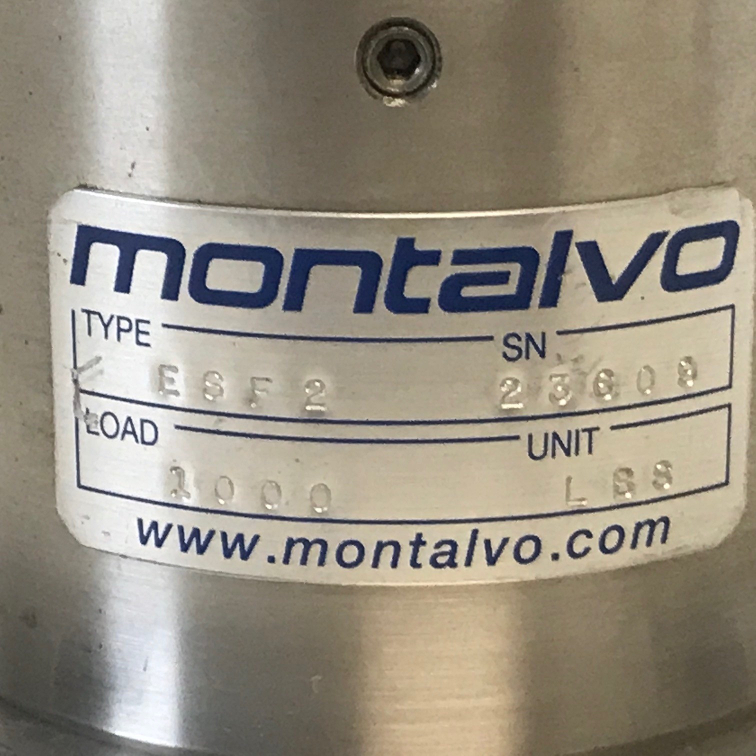NEW TAKE OFF! MONTALVO 1000 LB. ESF2 LOAD TRANSDUCER CELL WINDER REWINDER