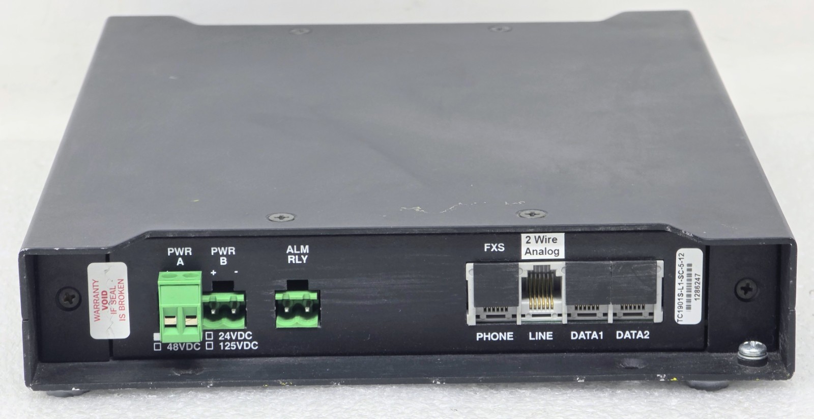 TCCOMM TC1901 Quick talk ASYNC/SYNC FIBER OPTIC MODEM TC1901S-L1-SC-5-12