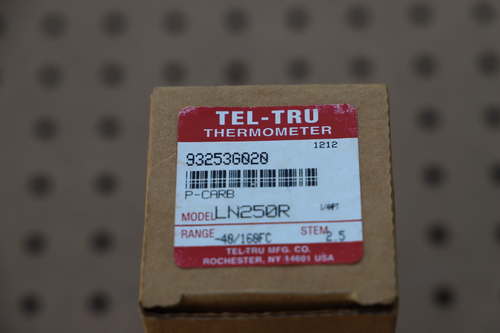 TEL-TRU LN-250R THERMOMETER 40-160F RANGE LN250R