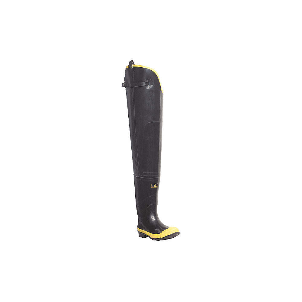 LACROSSE 24009091 Hip Wader,Men’s,11,Steel,Black,PR 35GU37