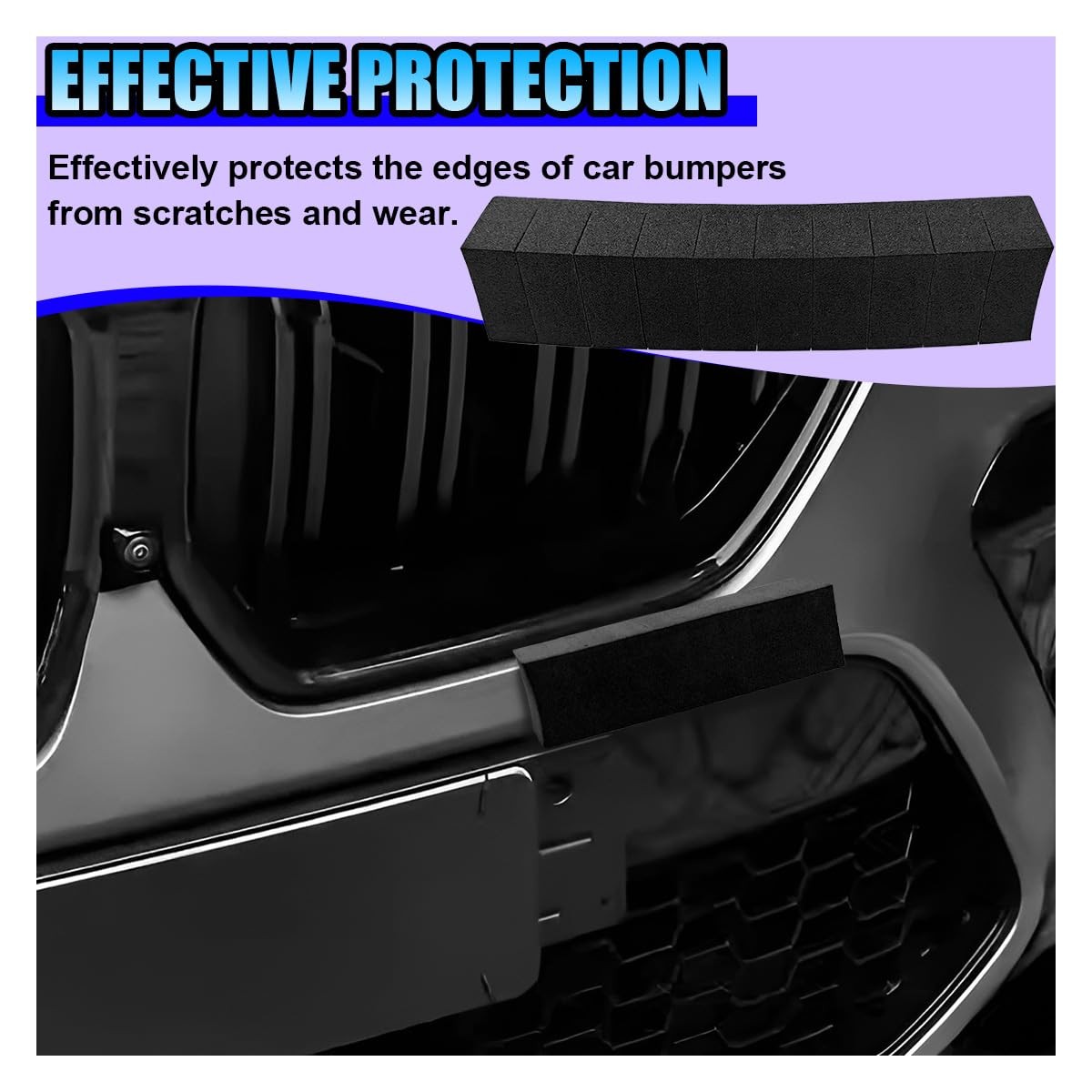 4PCS Car Door Edge Guards, EVA Foam Bumper Guard Strip with Adhesive, Anti-Sc…