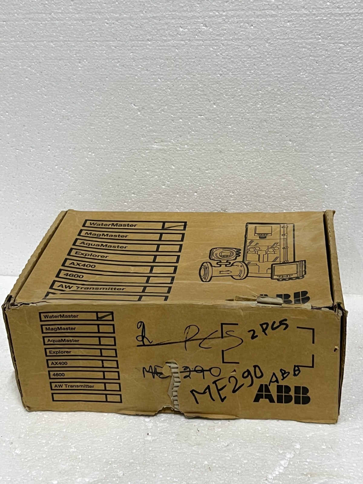 ABB WaterMaster HART FEX100 Flow Transmitter FEV121150V1S1S2B1A1A2A3A4A1