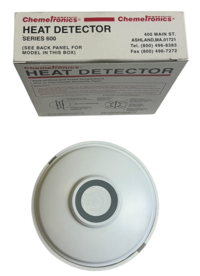 Chemetronics CC-602 Heat Detector Rate of Rise 200°F Fire Alarm W34-Y09F