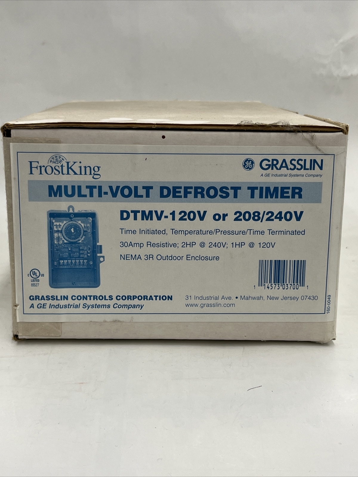 Grasslin FrostKing DTMV-120V or 208/240V Multi-Volt Defrost Timer