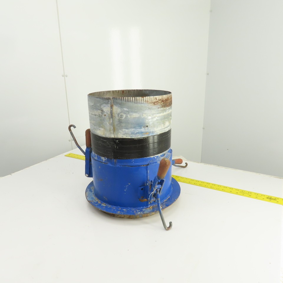 12″ x 12-1/2″ Duct Coupling Assembly W/ Destaco Toggle Clamps 17-1/4″ OAL