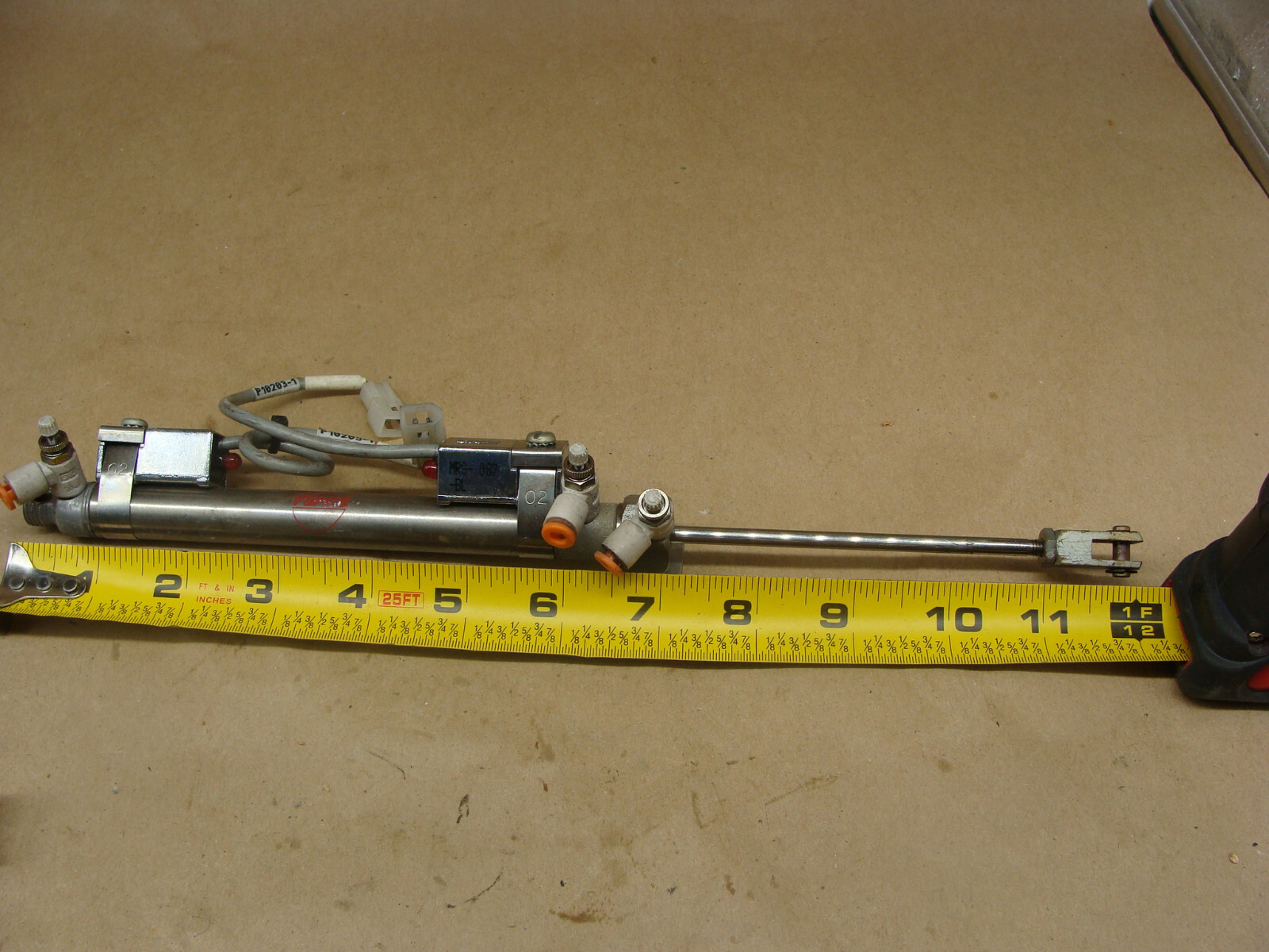 BIMBA 024-DXP PNEUMATIC CYLINDER WITH MRS-087-BL REED SWITCH