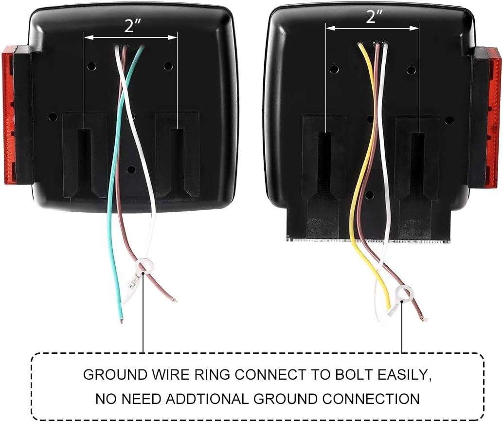 12V Led Trailer Light Kit Complete With Wiring Harness And Bracket