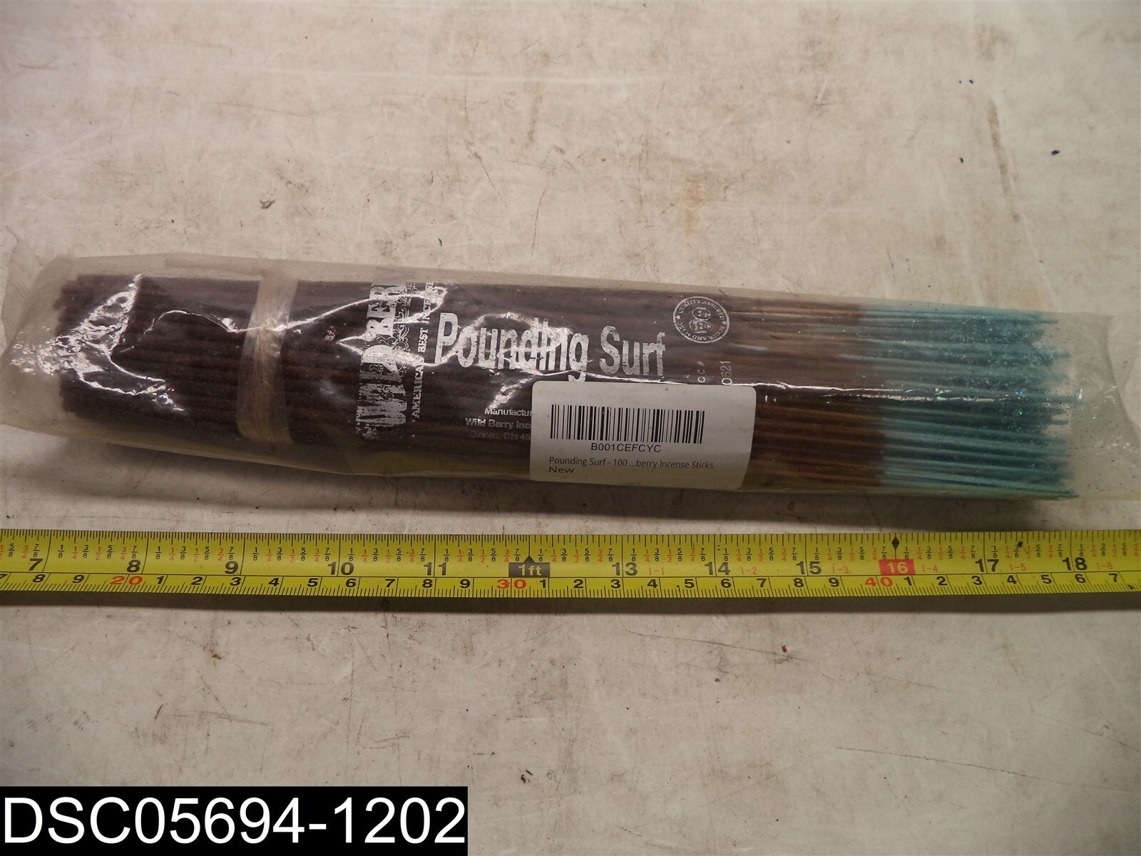 1 Pack of 100: Pounding Surf Wild Berry Incense Stickes